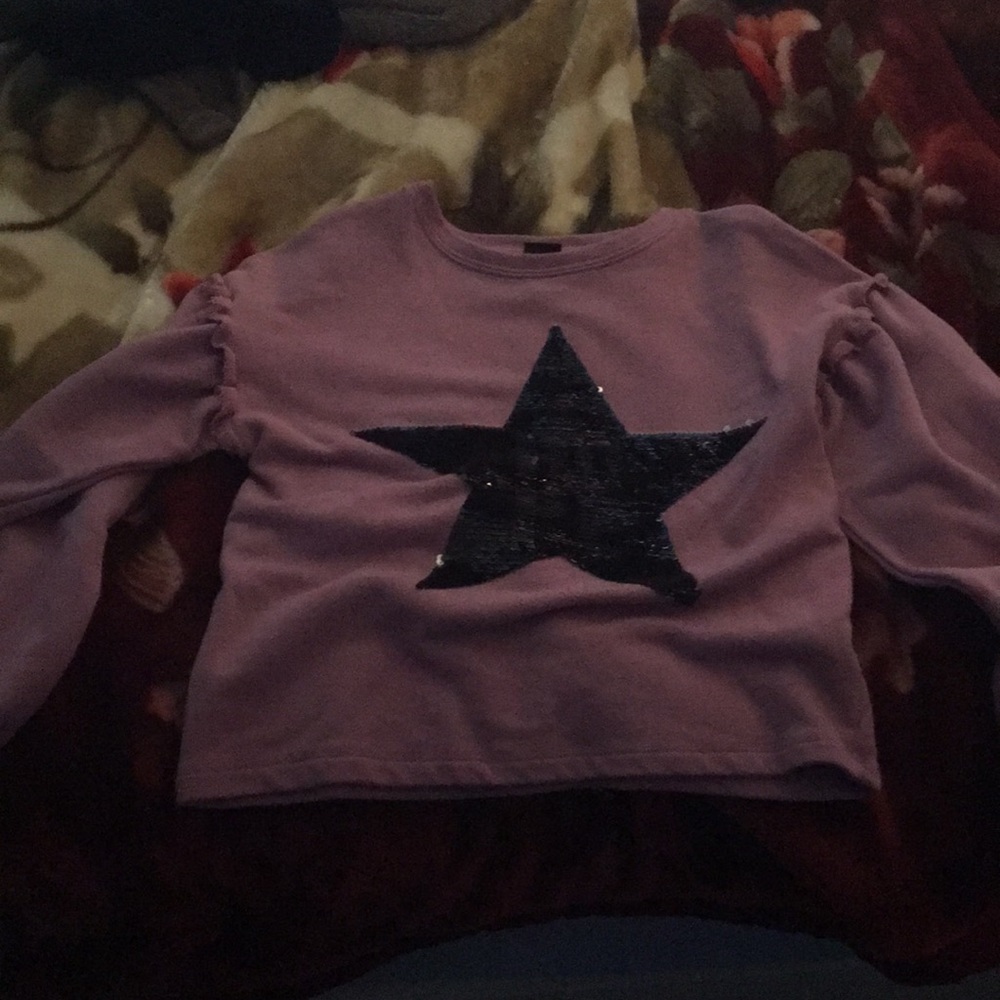 Sequin flipping crop top